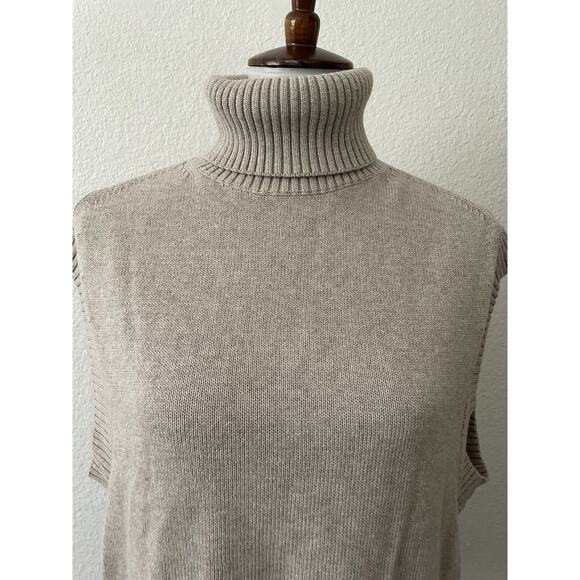 Everlane Sweater Turtleneck Sleeveless Stretch Knit - Picture 2 of 11